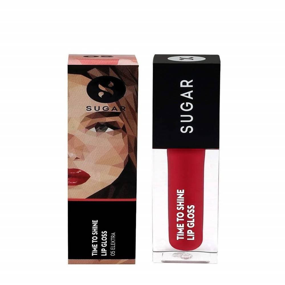 Sugar Time To Shine Lip Gloss - Elektra (Bright Orange Red) - Distacart