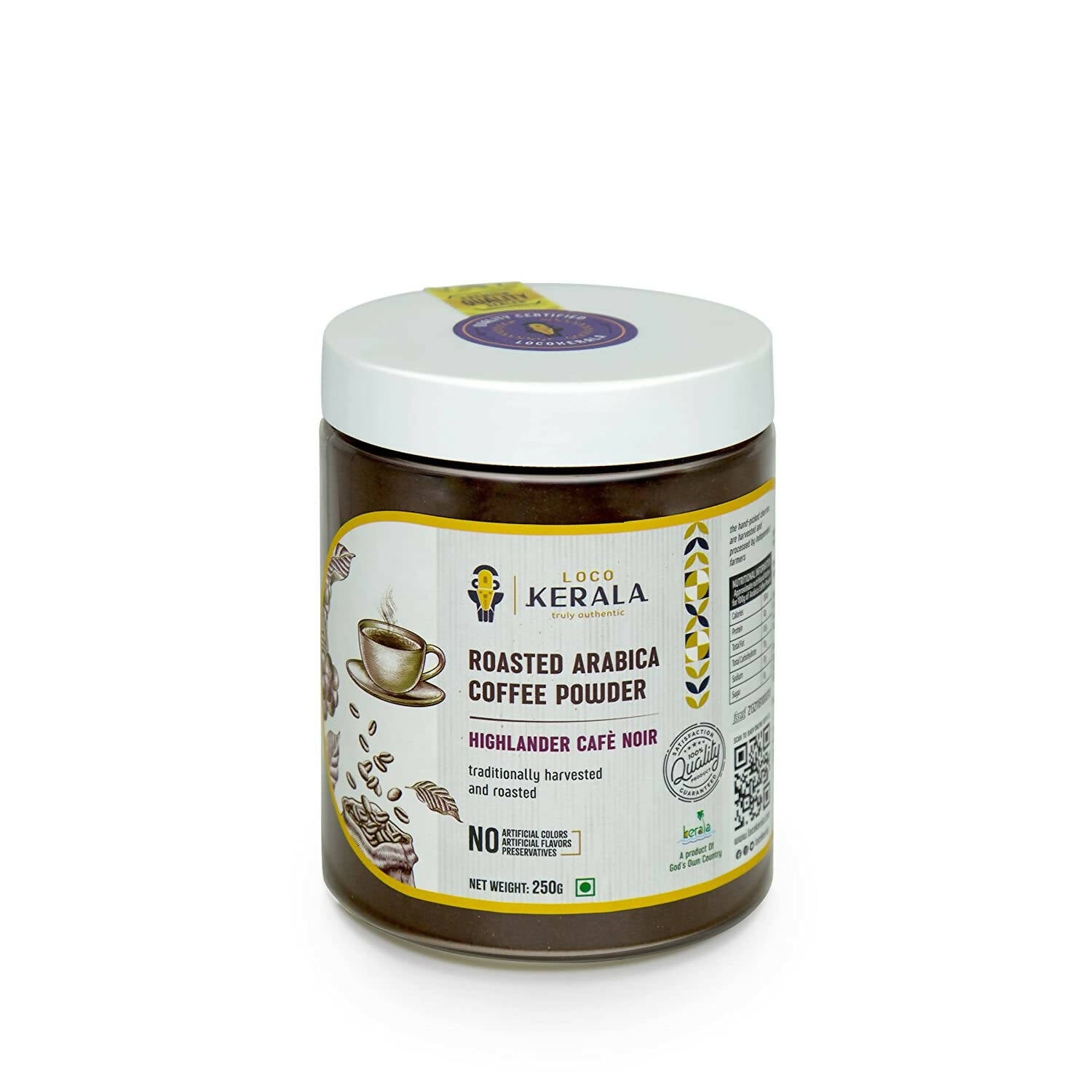 LocoKerala Highlander Cafè Noir Arabica Coffee Powder - Distacart