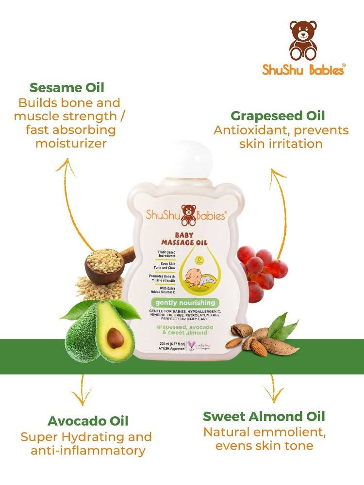 ShuShu Babies Baby Massage Oil - Distacart