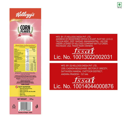 Kellogg's Corn Flakes With Real Strawberry Puree - Distacart