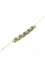Thumbnail for Mominos Fashion Johar Kamal Golden-Plated Brass Finish Floral Desgin Choker For Women - Distacart
