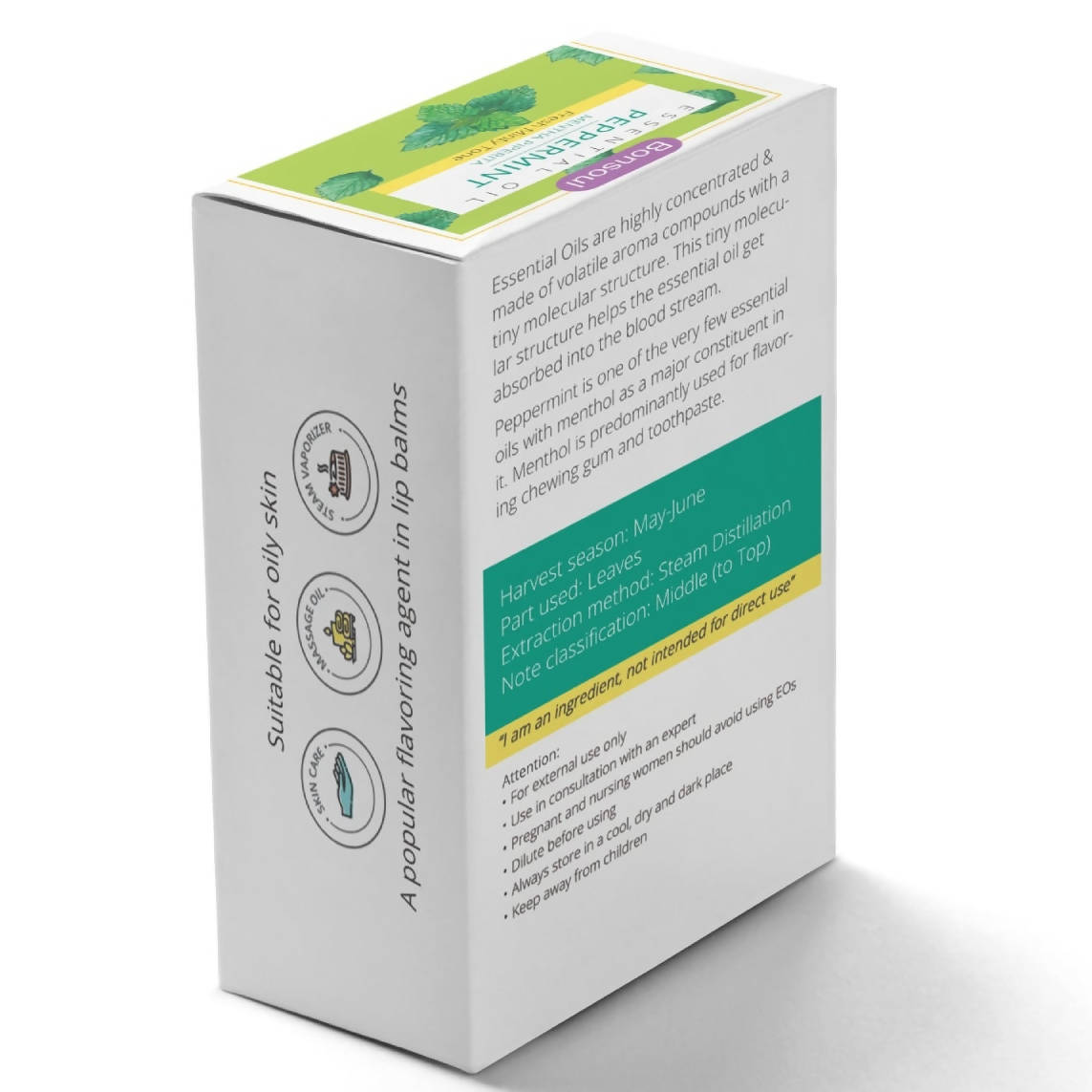 Bonsoul Peppermint Essential Oil - Distacart