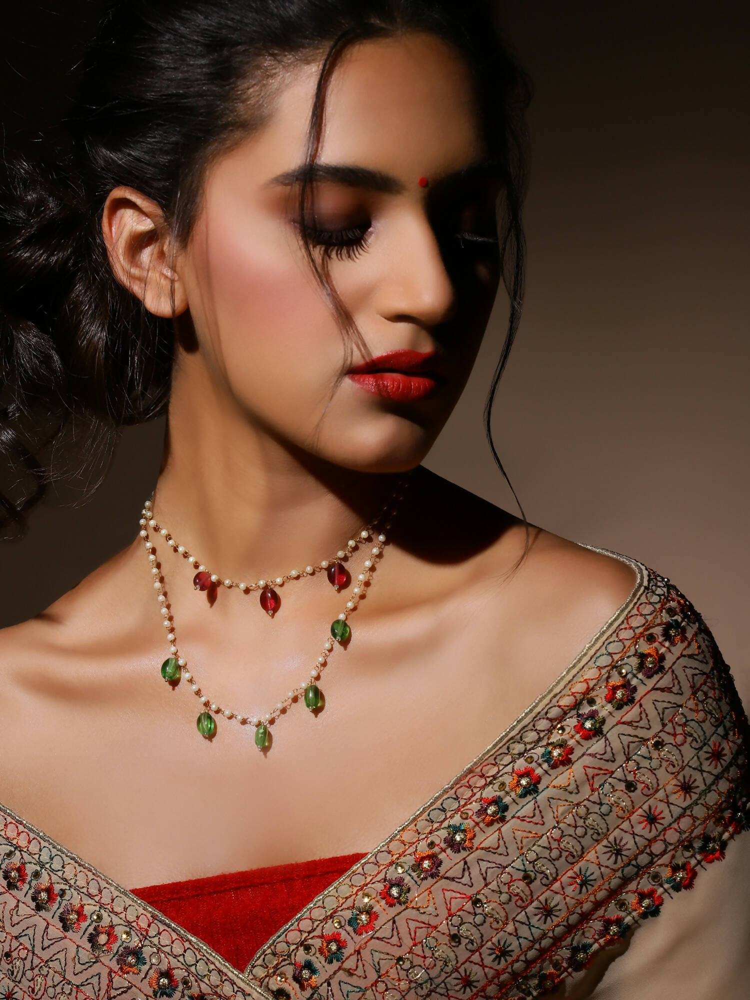 Women's Gold-Plated Necklace - Ruby Raang - Distacart