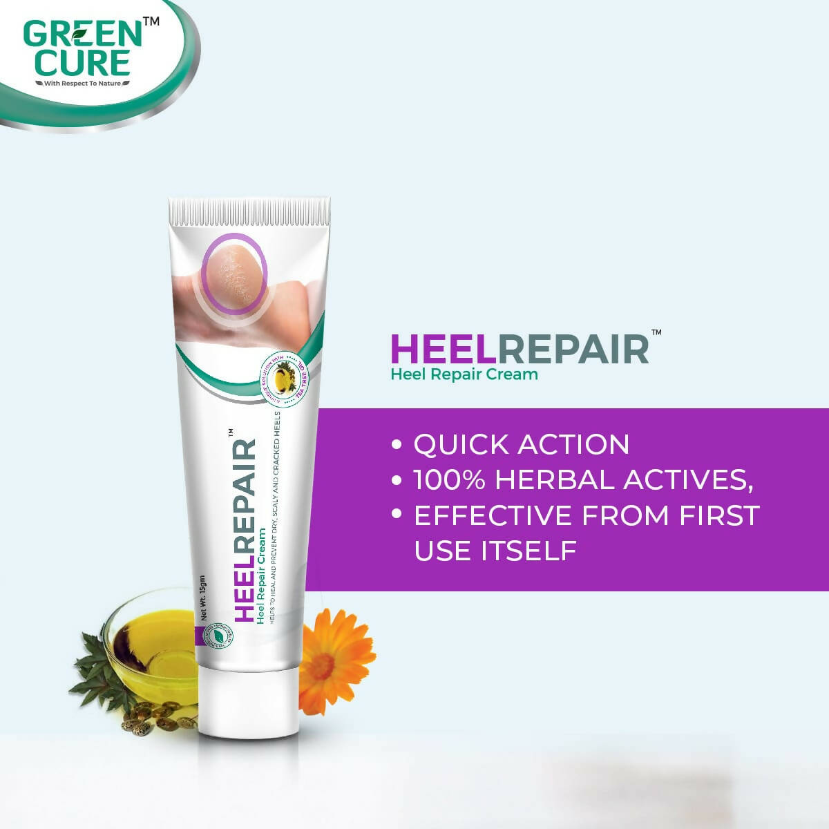 Greencure Heel Repair Cream - Distacart