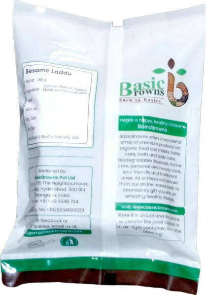 BasicBrowns Sesame Laddu - Distacart