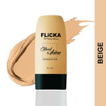 Thumbnail for Flicka Blend & Shine Foundation - Beige - Distacart