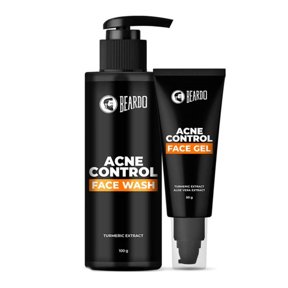 Beardo Acne Control Face Wash & Acne Control Face Gel Combo - Distacart