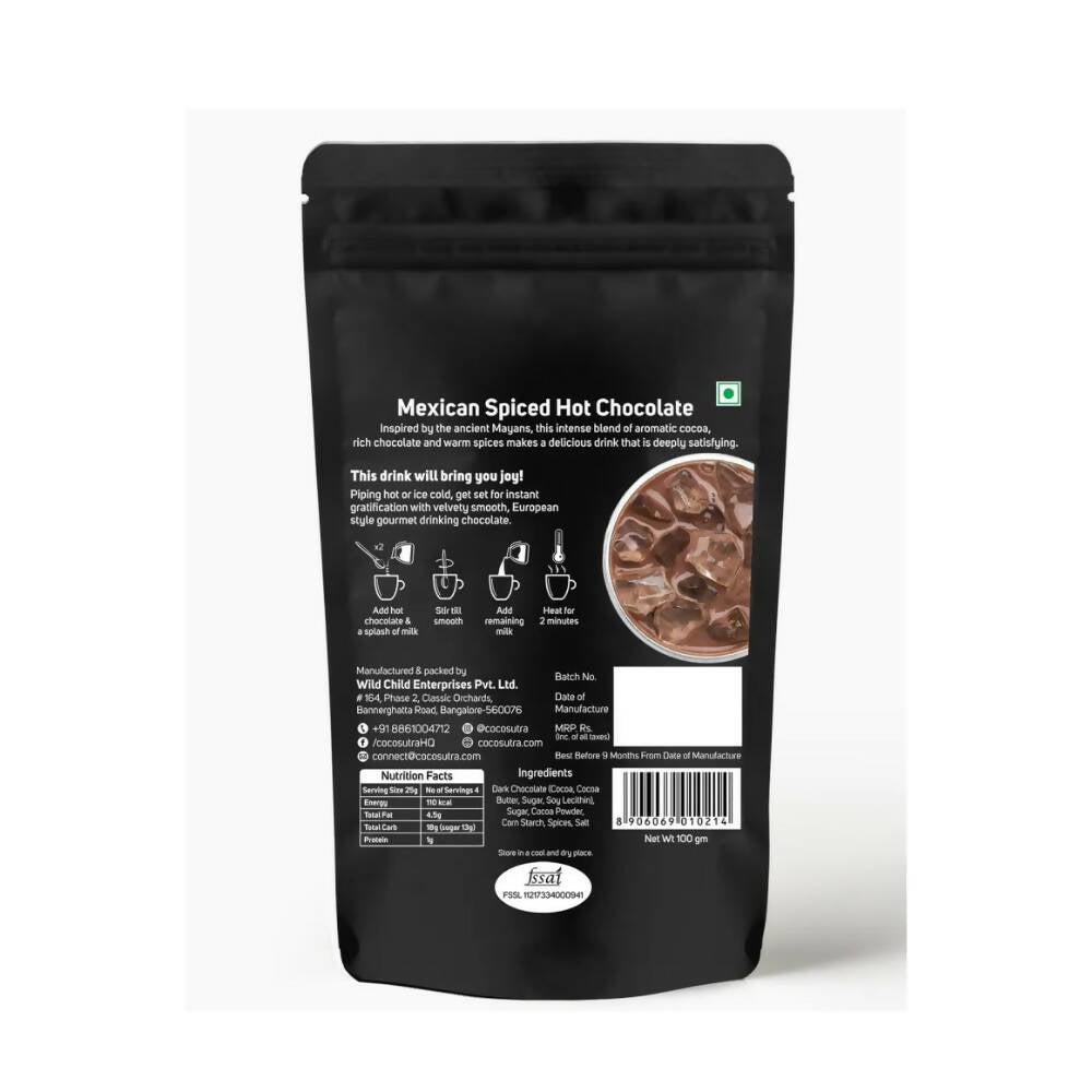 Cocosutra Mexican Spiced Hot Chocolate Mix - Distacart
