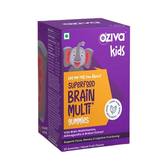 OZiva Kids Superfood Brain Multi Gummies - Distacart