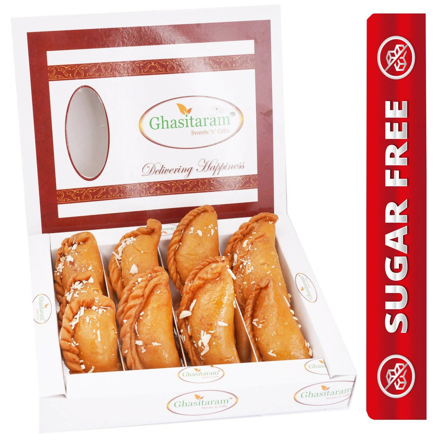 Ghasitaram Sugarfree Healthy Wheat Gujiya Box - Distacart
