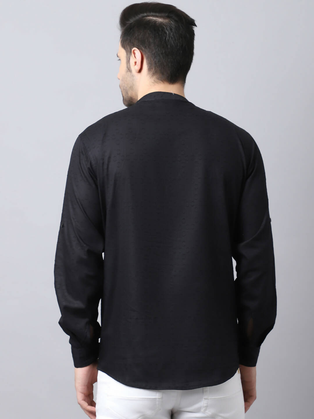 Even Apparels Black Pure Cotton Kurta With Side Placket - Distacart