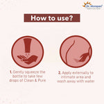 Thumbnail for Dr. Morepen Clean & Pure Intimate Wash for Women with Tea Tree Oil & Sea Buckthorns, Hygiene Wash - Distacart