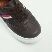 Thumbnail for Tiny Bugs Boys Lace Up Casual Sheos - Dark Brown - Distacart