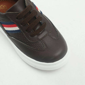 Tiny Bugs Boys Lace Up Casual Sheos - Dark Brown - Distacart
