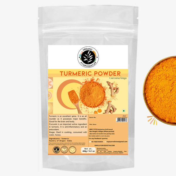 Organic Ayurvedistan Turmeric Powder - Distacart