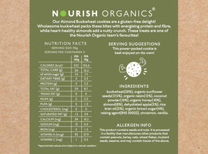 Nourish Organics Almond Buckwheat Cookies facts