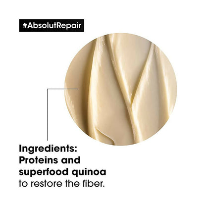 L'Oreal Paris Absolut Repair Hair Mask With Protein & Gold Quinoa - Distacart