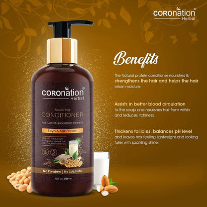 Coronation Herbal Soya & Milk Protein Hair Conditioner - Distacart