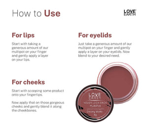 Love Earth Lip Tint & Cheek Tint Multipot - Never Look Back - Distacart