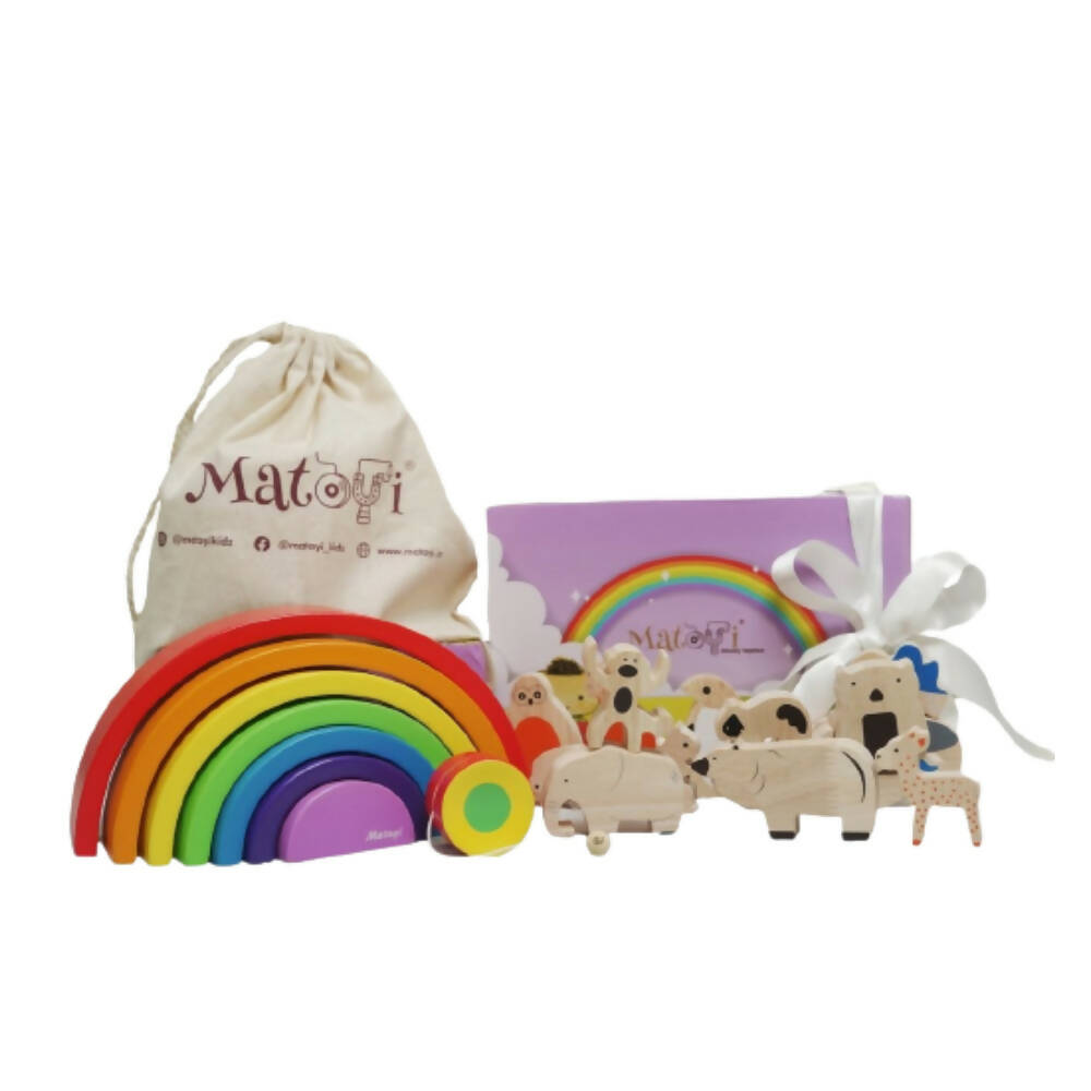 Matoyi Rainbow stacker & Animal stacker & Yoyo For Kids - Distacart