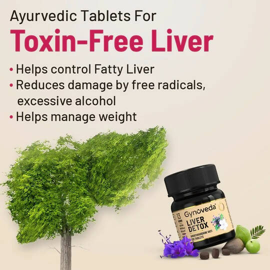 Gynoveda Gut Health Liver Detox + Trika-Gold Ayurvedic Tablets Combo - Distacart