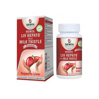 Thumbnail for Sewfa Naturals Liv Hepato with Milk Thistle Capsules - Distacart