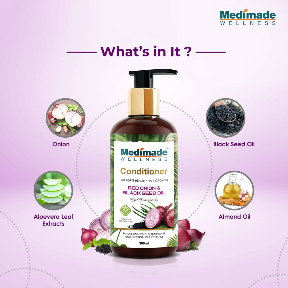 Medimade Wellness Red Onion and Black Seed Hair Conditioner - Distacart