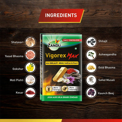 Zandu Vigorex Max Capsules - Distacart