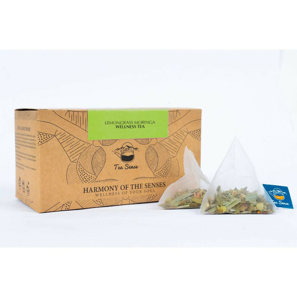 Tea Sense Lemongrass Moringa Tea Bags Box - Distacart