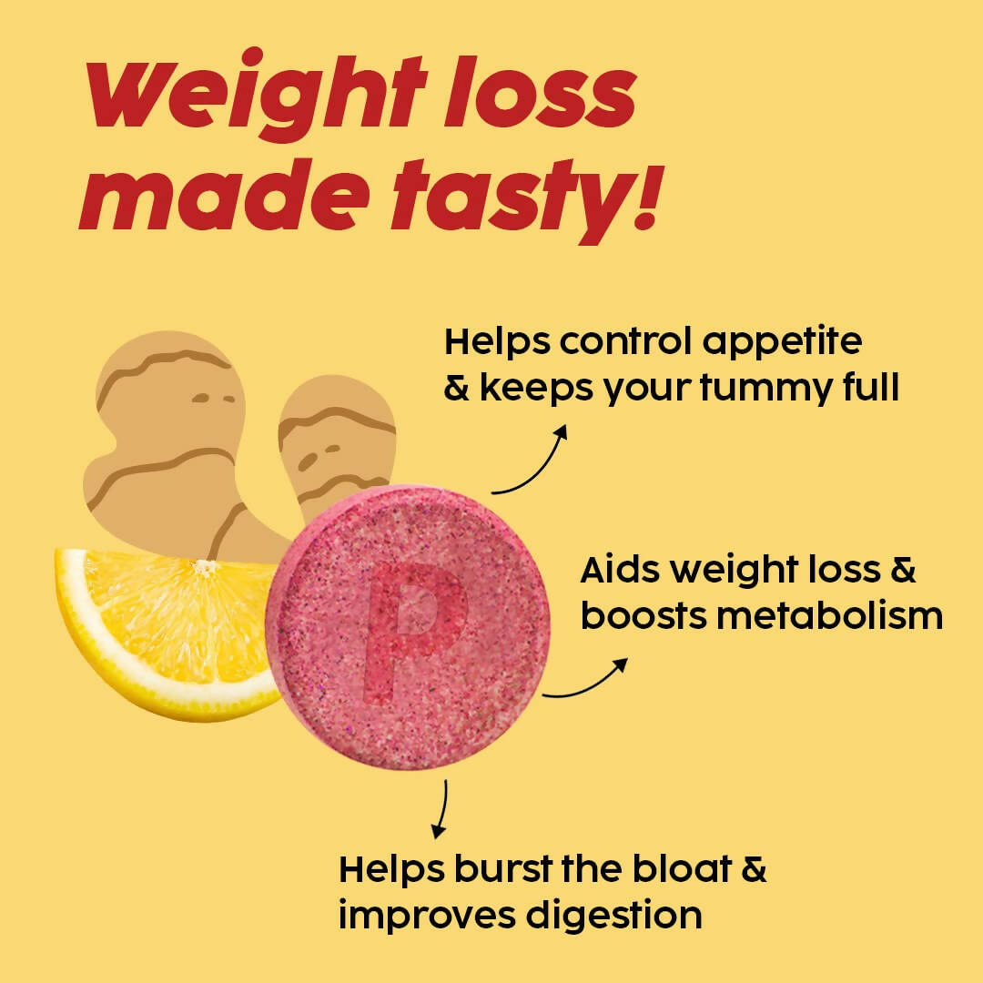 PLIX The Plant Fix Apple Cider Vinegar Effervescent Tablet with Mother - Lemon Ginger - Distacart