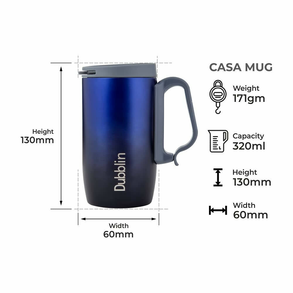 Dubblin Casa Stainless Steel Mug - Distacart