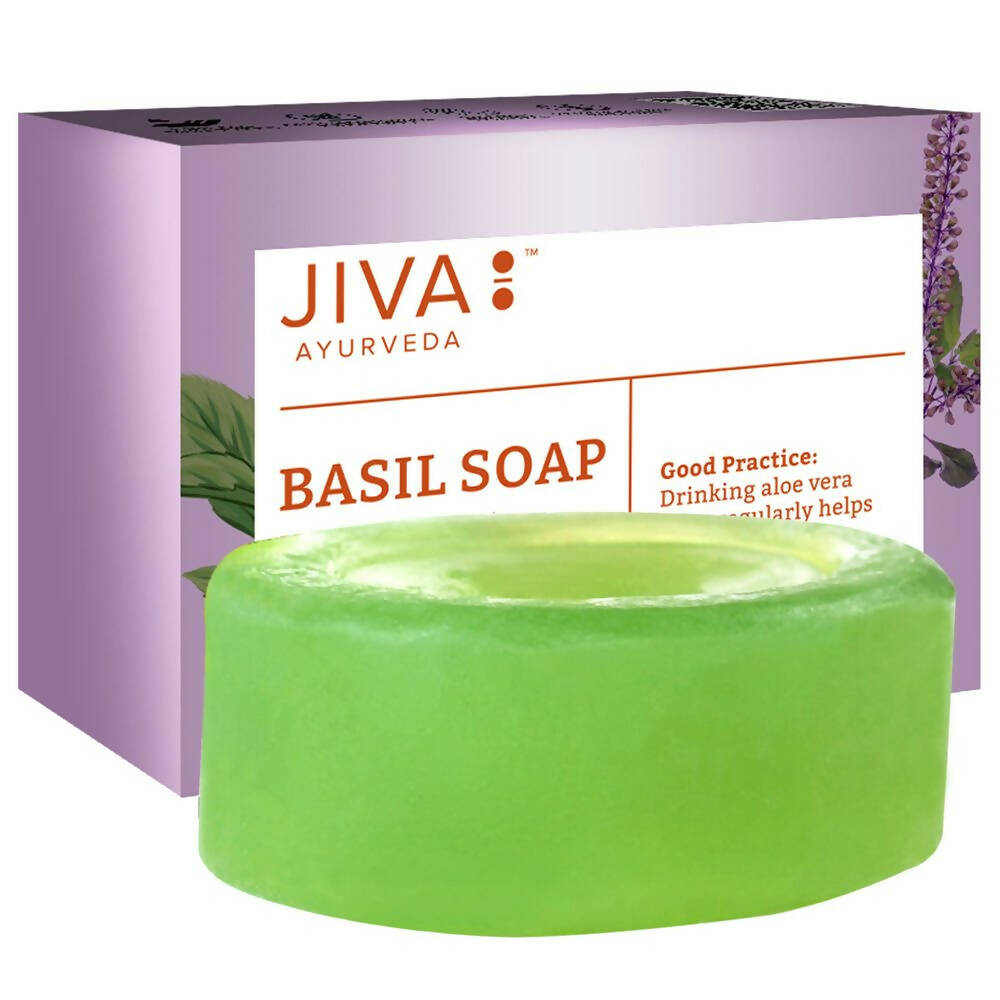 Jiva Ayurveda Basil Bathing Soap - Distacart