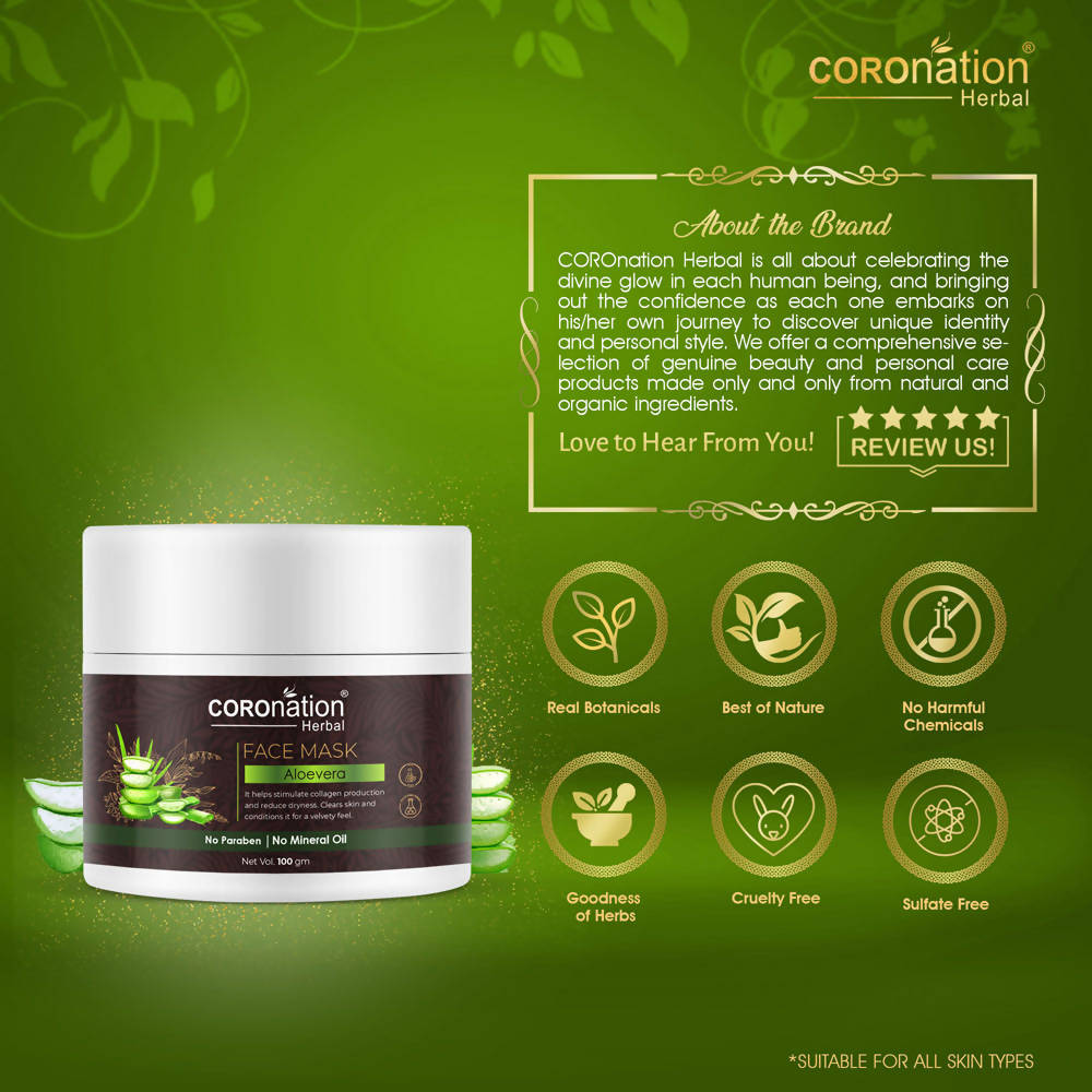 Coronation Herbal Aloevera Face Mask - Distacart