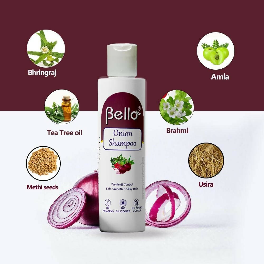 Bello Herbals Onion Shampoo - Distacart