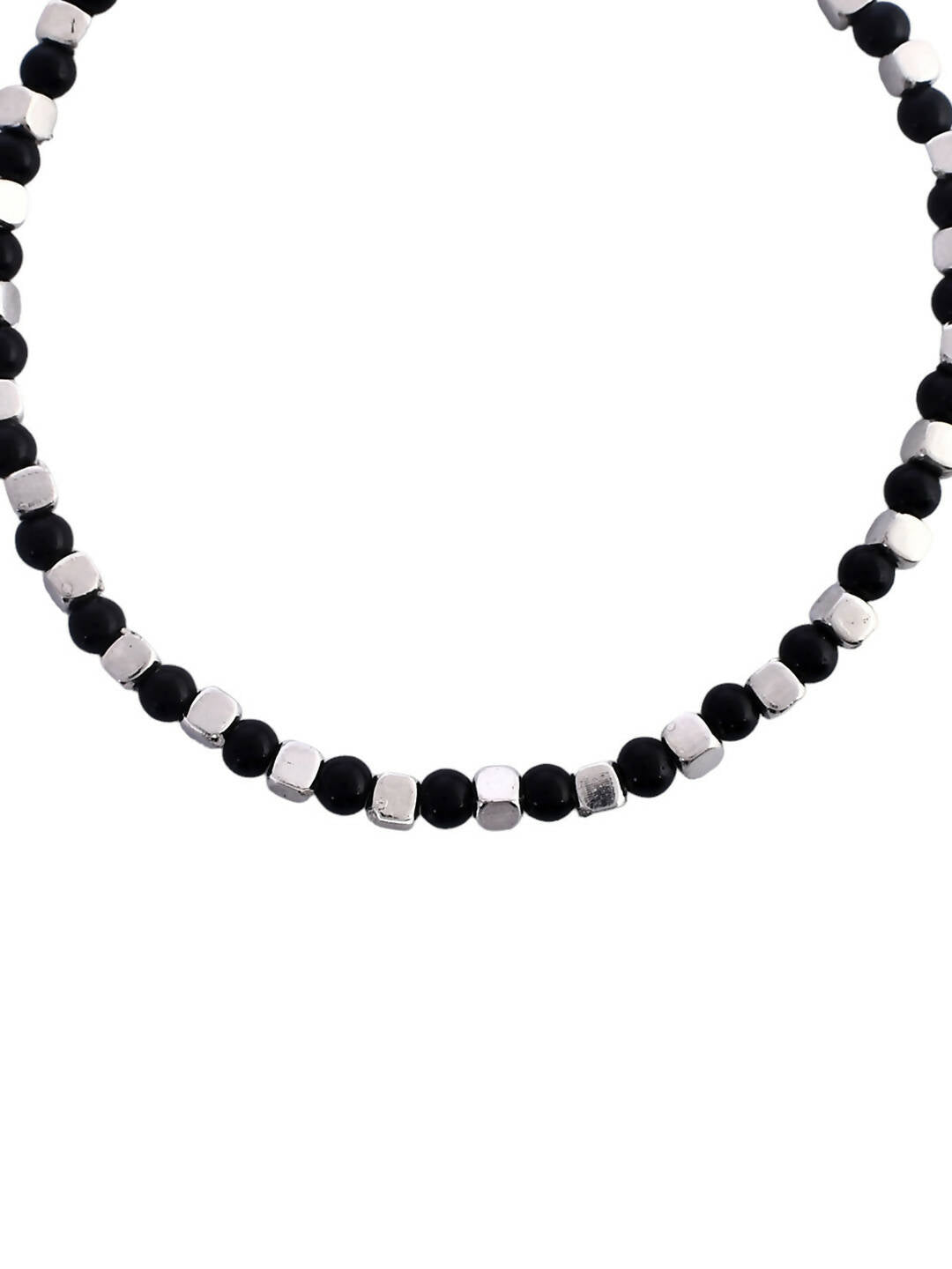 VOJ Women Black Color stainless steel Anklet - Distacart