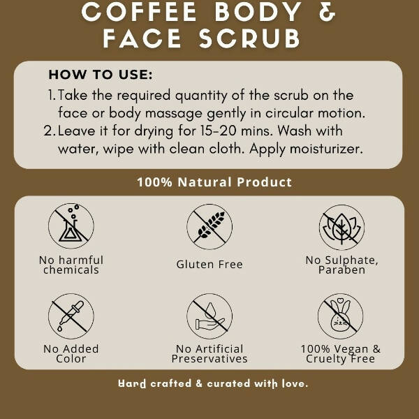 Organicos Coffee Face & Body Scrub - Distacart
