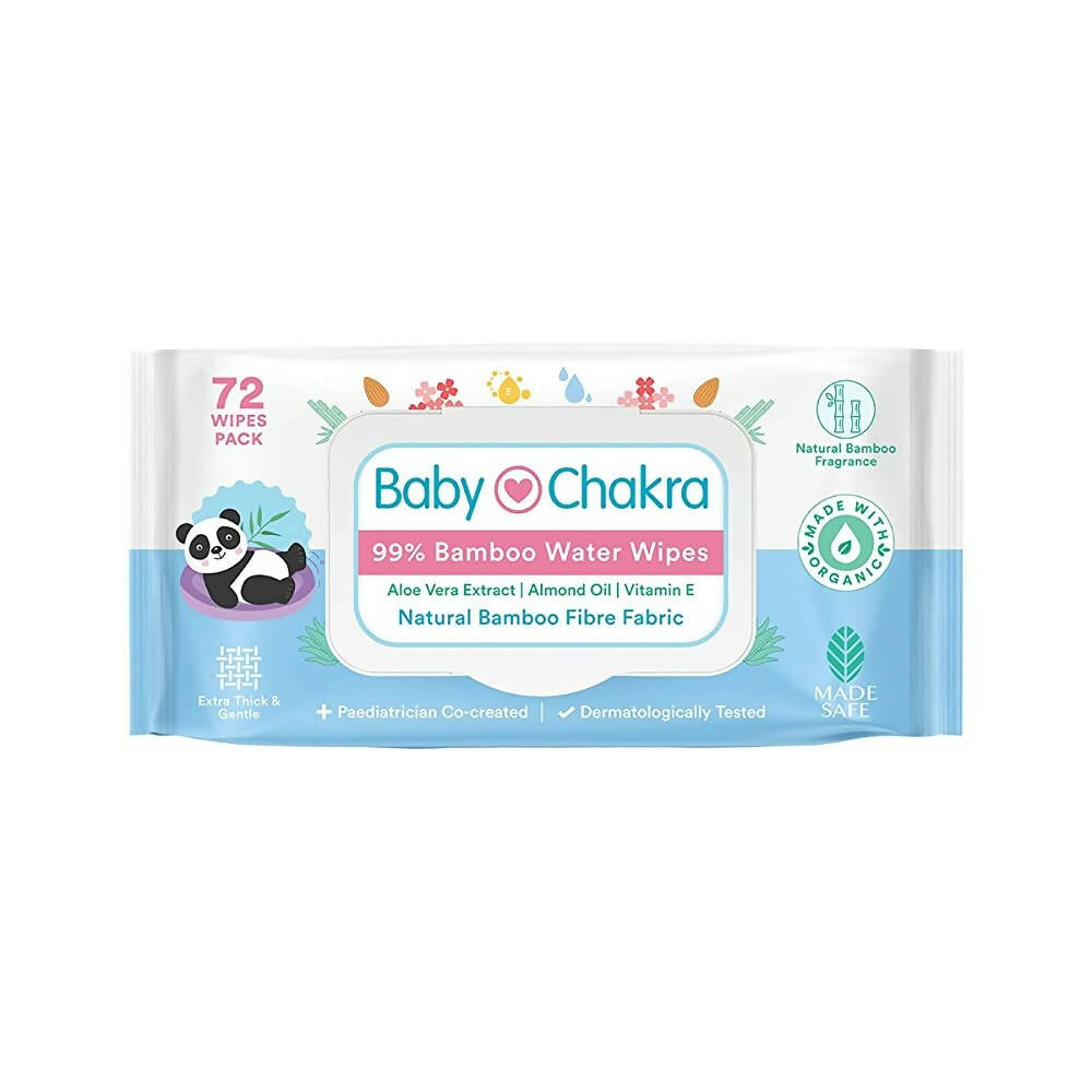 BabyChakra 99% Bamboo Water Soft Wipes - Distacart