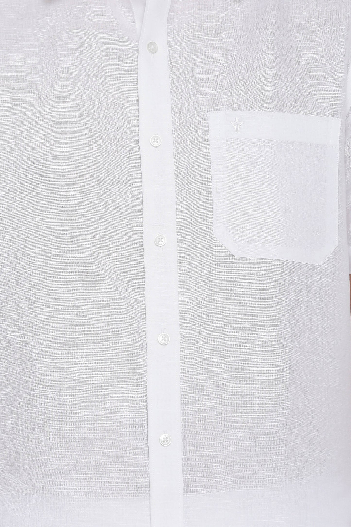 Ramraj Cotton Mens Cotton Linen Half Sleeve White Shirt - Distacart
