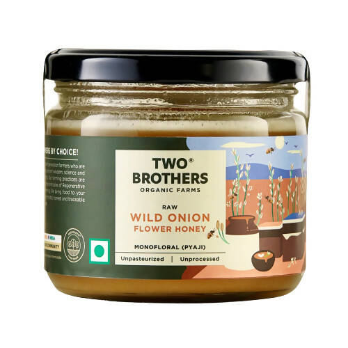 Two Brothers Organic Farms Wild Onion Flower (Pyaji) Honey, Raw Mono-Floral - Distacart