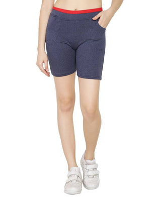 Asmaani Blue Grey Color Short Pant with Two Side Pockets