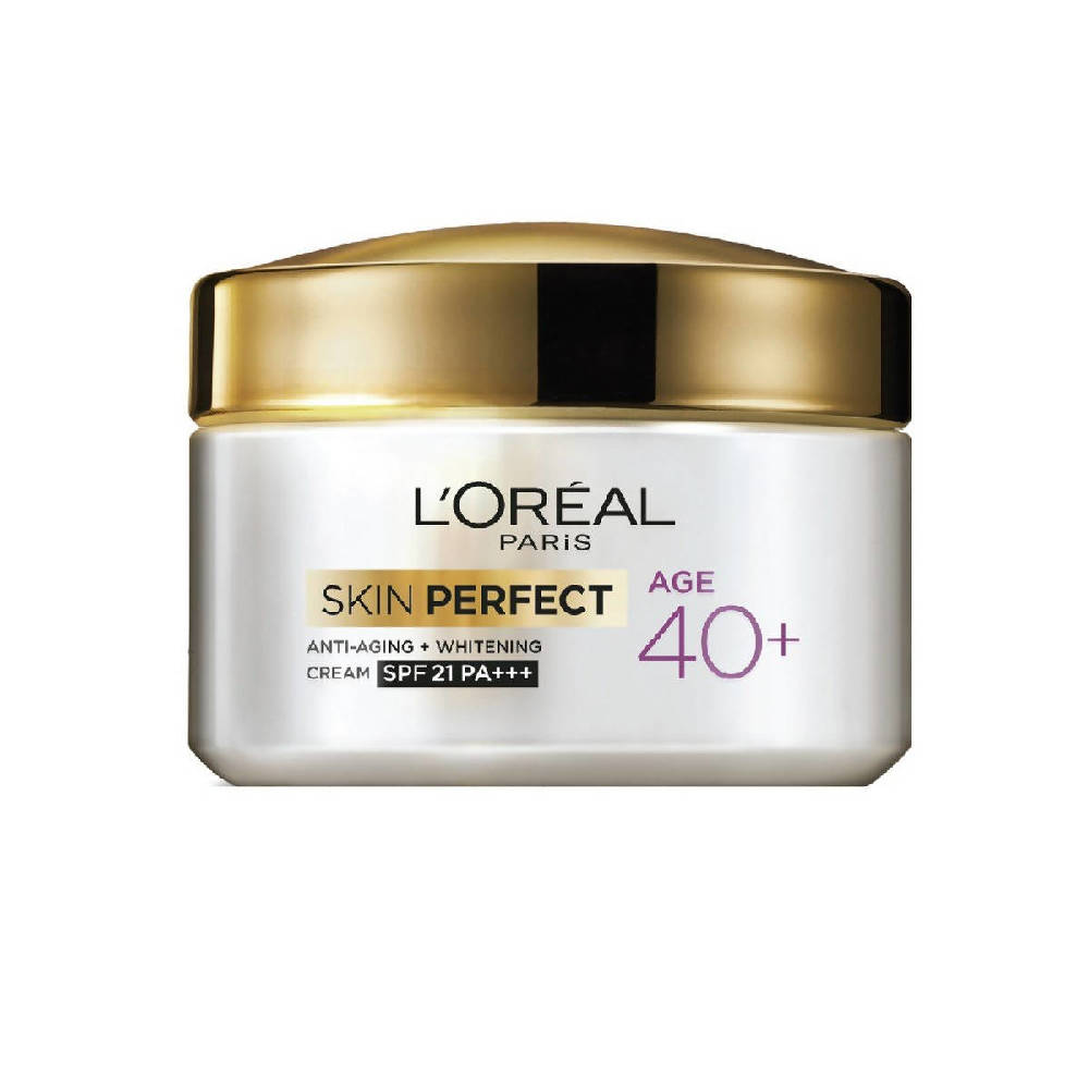 L'Oreal Paris Age 40+ Skin Perfect Anti Aging Whitening Cream SPF 21 PA+++ - Distacart