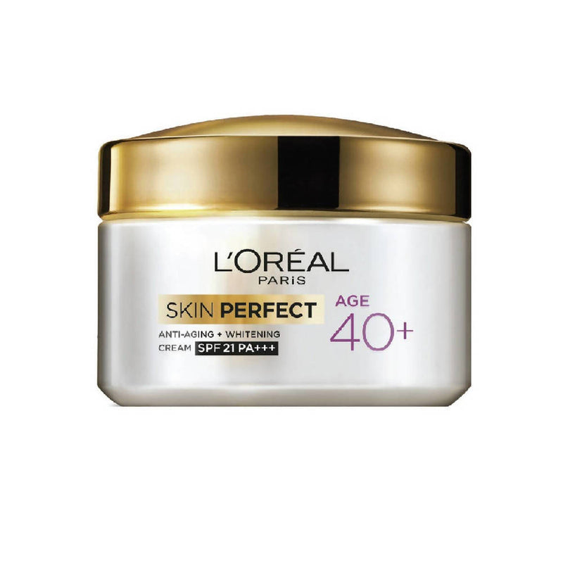 L&#39;Oreal Paris Age 40+ Skin Perfect Anti Aging Whitening Cream SPF 21 PA+++ - Distacart