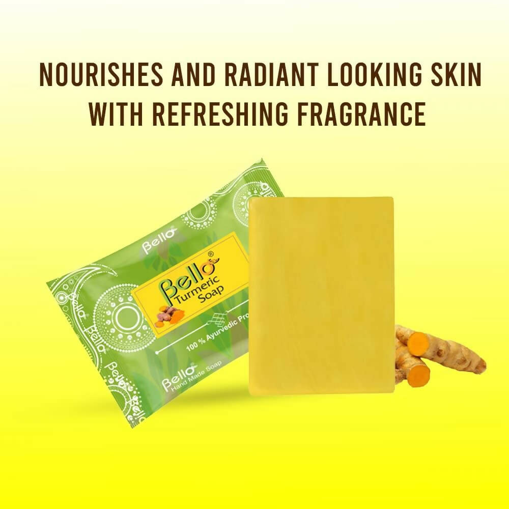 Bello Herbals Hand Made Glycerin Turmeric Soap - Distacart
