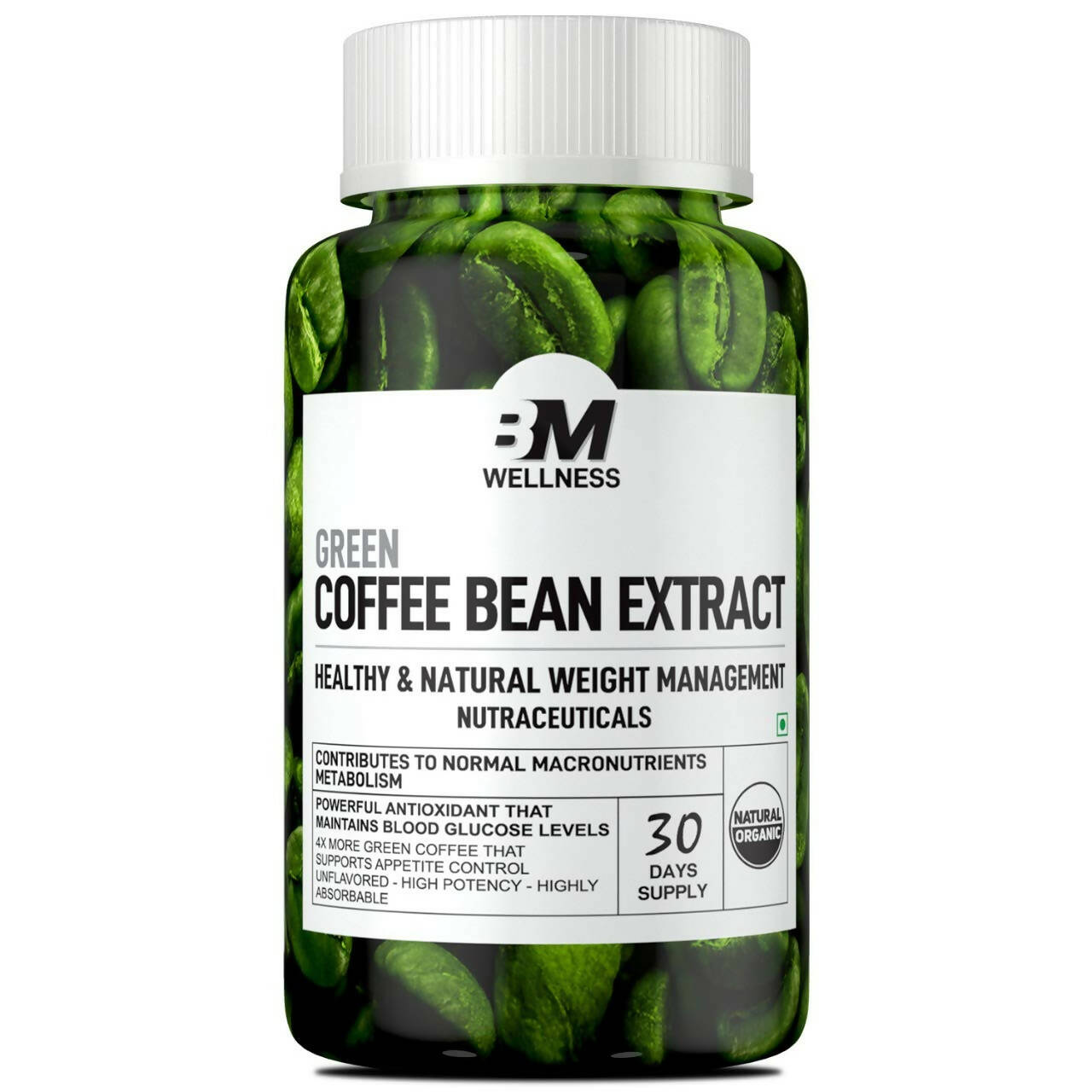 BM Wellness Green Coffee Bean Extract Tablets - Distacart