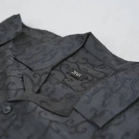 Thumbnail for Diva Globe Black Lapel Collar Shirt - Distacart