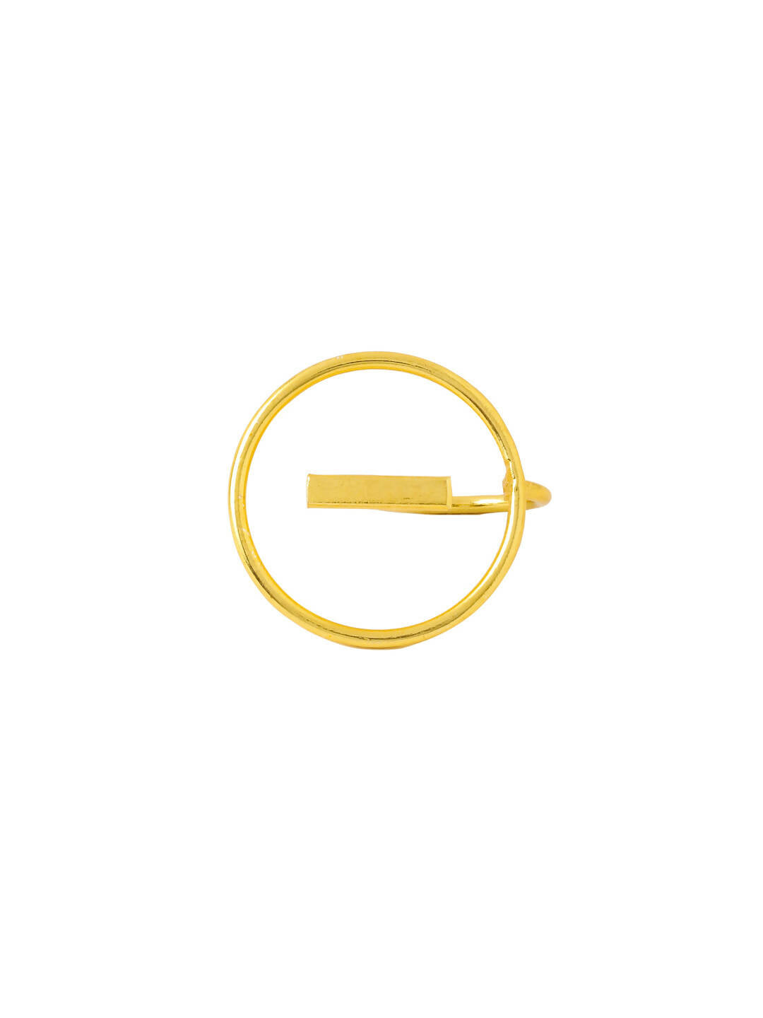 NVR Women Gold Plated Adjustable Finger Ring - Distacart