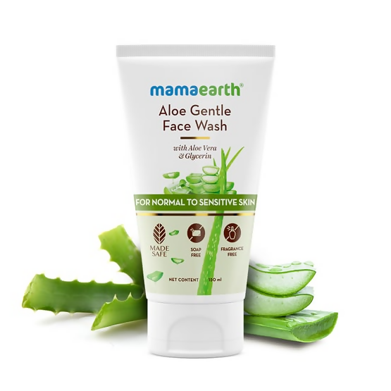 Mamaearth Aloe Gentle Face Wash for Normal to Sensitive Skin - Distacart