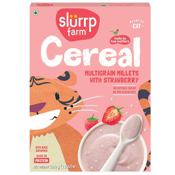 Slurrp Farm Multigrain Millets With Strawberry Cereal