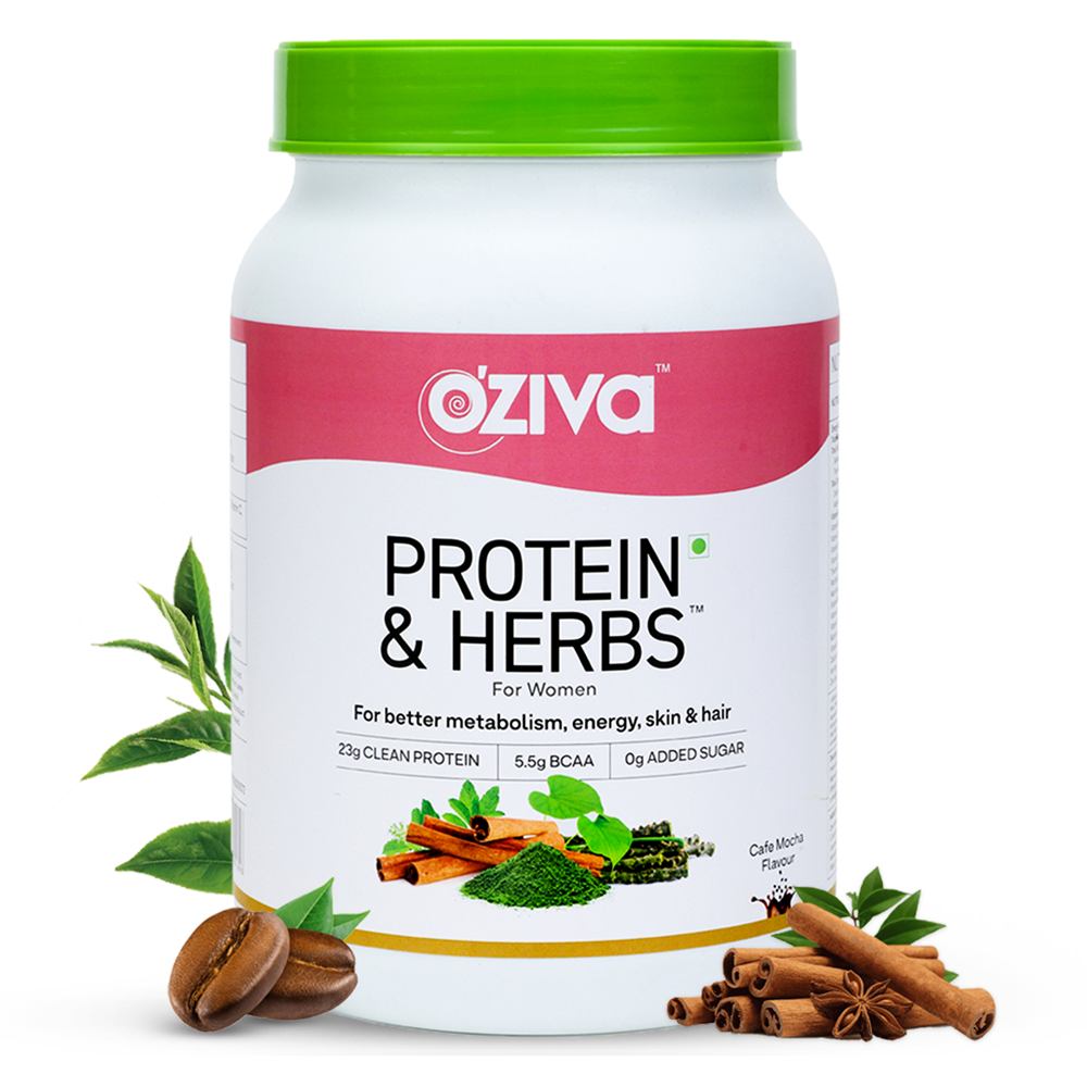 OZiva Protein & Herbs For Women Café mocha  31 serving