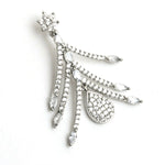Thumbnail for Mominos Fashion Johar Kamal Silver-Plated American Diamond White Choker Set - Distacart